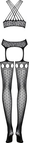 Obsessive Bodystocking - Erotische Body - One Size - Zwart