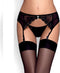 Obsessive - Charms Garter Belt & String Zwart S/M