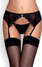 Obsessive - Charms Garter Belt & String Zwart S/M