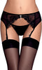 Obsessive - Charms Garter Belt & String Zwart S/M