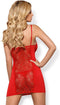 Obsessive Chemise MiAmor - Erotische Lingerieset - Maat XXL - Rood