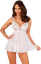 OBSESSIVE CHEMISE | Obsessive - Heavenlly Babydoll and Thong Xs/s