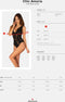 Obsessive - Chic Amoria Kruisloze Teddy - Zwart