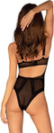 Obsessive - Chic Amoria Teddy - Zwart - Maat XS/S | Sexy Lingerie | Erotische Bodysuit
