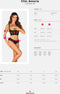 Obsessive - Chic Amoria Tweedelige Open Set - Zwart