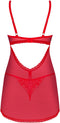 Obsessive - Chilisa Babydoll en String - Rood