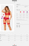 Obsessive - Chilisa Driedelige Set - Rood