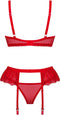Obsessive - Chilisa Driedelige Set - Rood