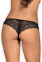 Obsessive Contica Kruisloze Slip - Erotische Lingerieset - Maat L/XL - Zwart