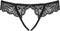 Obsessive Contica Kruisloze Slip - Erotische Lingerieset - Maat L/XL - Zwart