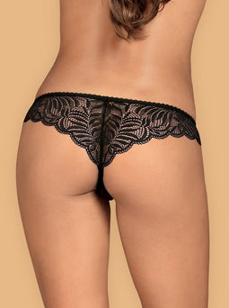 Obsessive Contica Kruisloze Slip - Erotische Lingerieset - Maat S/M - Zwart