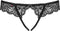 Obsessive Contica Kruisloze Slip - Erotische Lingerieset - Maat S/M - Zwart