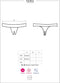 Obsessive Contica Kruisloze Slip - Erotische Lingerieset - Maat S/M - Zwart