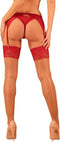 OBSESSIVE GARTER and STOCKINGS | Obsessive - Lacelove Stockings Red M/l