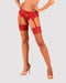 OBSESSIVE GARTER and STOCKINGS | Obsessive - Lacelove Stockings Red M/l