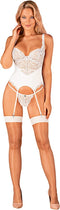 OBSESSIVE GARTER and STOCKINGS | Obsessive - S814 Stockings White S/m