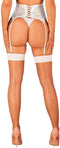 OBSESSIVE GARTER and STOCKINGS | Obsessive - S814 Stockings White S/m