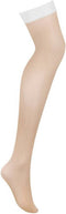 OBSESSIVE GARTER and STOCKINGS | Obsessive - S814 Stockings White S/m