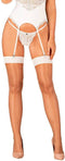 OBSESSIVE GARTER and STOCKINGS | Obsessive - S814 Stockings White S/m