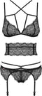 Obsessive Garter Kousen - Erotische Kousen - Maat XL/XXL - Zwart