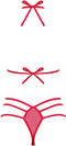 Obsessive Giftella - Erotische Lingerieset - Maat L/XL - Rood