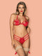 Obsessive Giftella - Erotische Lingerieset - Maat S/M - Rood