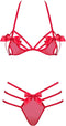 Obsessive Giftella - Erotische Lingerieset - Maat S/M - Rood
