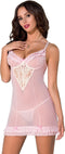 Obsessive Heartina Set - Jarretelset - Maat L/XL - Zwart