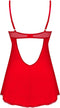 Obsessive - Ingridia Chemise en String - Rood