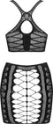 Obsessive - K102 Tweedelige Set - Zwart - One Size: S/M/L | Erotische Lingerie Set | Kinky Lingerie | Sexy Lingerie | Lingerie Set