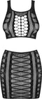 Obsessive - K102 Tweedelige Set - Zwart - One Size: S/M/L | Erotische Lingerie Set | Kinky Lingerie | Sexy Lingerie | Lingerie Set