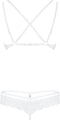 Obsessive Kanten BH-Set - Erotische Lingierset - Maat L/XL - Wit