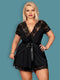 Obsessive Kimono & String - Erotische Kimono - Maat XXL - Zwart