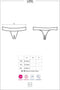 Obsessive Letica Kruisloze String - Erotisch Onderbroek - Maat L/XL - Zwart