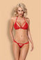 Obsessive Lingerie set van Kant – Erotische Lingerieset – Maat L/XL – Rood