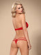 Obsessive Lingerie set van Kant – Erotische Lingerieset – Maat S/M – Rood