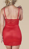 Obsessive Lovica Jurkje & String - Erotische Jurk - Maat XXL - Rood