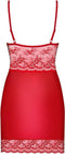 Obsessive Lovica Jurkje & String - Erotische Jurk - Maat XXL - Rood