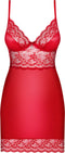 Obsessive Lovica Jurkje & String - Erotische Jurk - Maat XXL - Rood