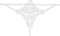 Obsessive - Luiza String Wit L/XL - Lingerieset (erotisch)