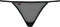 Obsessive - Luiza String Zwart S/M