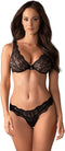 Obsessive Luvae BH-Set - Erotische Lingerieset - Maar S/M - Zwart