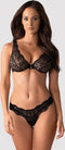 Obsessive Luvae BH-Set - Erotische Lingerieset - Maar S/M - Zwart
