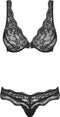Obsessive Luvae BH-Set - Erotische Lingerieset - Maar S/M - Zwart