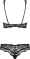 Obsessive Luvae BH-Set - Erotische Lingerieset - Maar S/M - Zwart