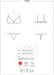 Obsessive Luvae BH-Set - Erotische Lingerieset - Maar S/M - Zwart