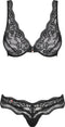Obsessive Luvae BH-Set - Erotische Lingerieset - Maar S/M - Zwart