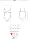 Obsessive Luvae Body - Erotische Lingerieset - Maat L/XL - Zwart