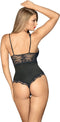 Obsessive Luvae Body - Erotische Lingerieset - Maat L/XL - Zwart