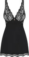 Obsessive Luvae Nachtjurkje - Erotische Lingerieset - Maat S/M - Zwart